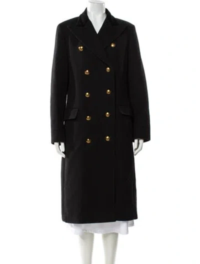Pre-owned Ralph Lauren Wool Peacoat In Black