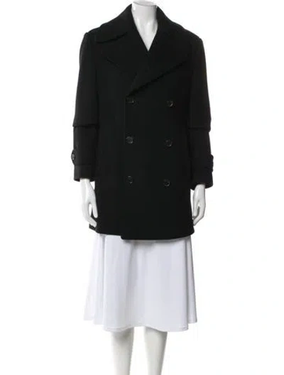 Pre-owned Ralph Lauren Wool Peacoat In Black