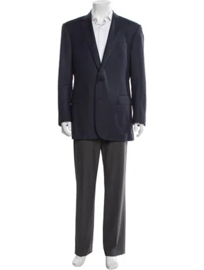 Pre-owned Ralph Lauren Wool Peacoat In Blue