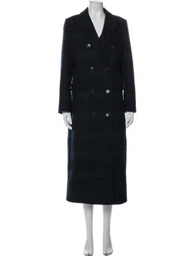 Pre-owned Ralph Lauren Wool Peacoat In Blue