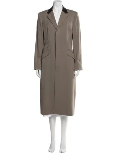Pre-owned Ralph Lauren Wool Peacoat In Neutral