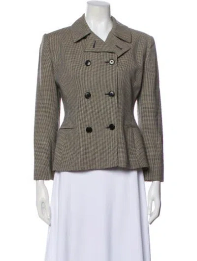 Pre-owned Ralph Lauren Wool Printed Blazer