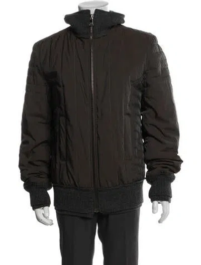 Pre-owned Ralph Lauren Wool Puffer Coat In Brown