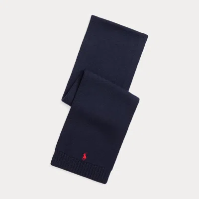 Ralph Lauren Kids' Wool Scarf In Blue