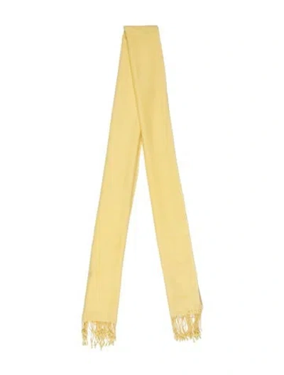 Pre-owned Ralph Lauren Wool Scarf In Yellow