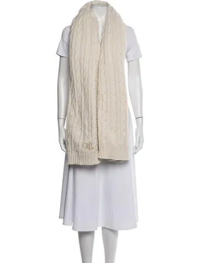 Pre-owned Ralph Lauren Wool Shawl In Neutrals