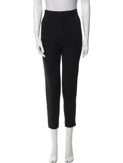 Pre-owned Ralph Lauren Wool Skinny Leg Pants In Black
