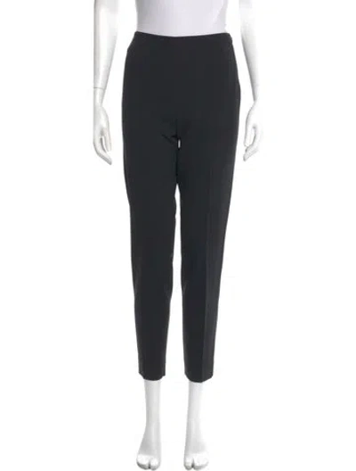 Pre-owned Ralph Lauren Wool Skinny Leg Pants In Black