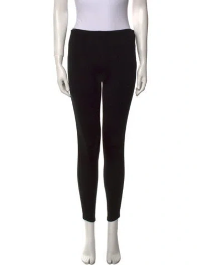 Pre-owned Ralph Lauren Wool Skinny Leg Pants In Black