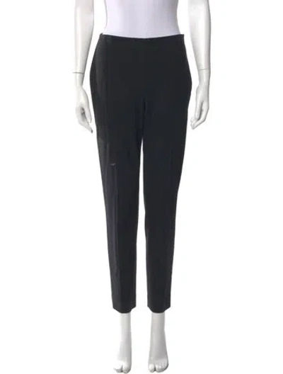 Pre-owned Ralph Lauren Wool Skinny Leg Pants In Black