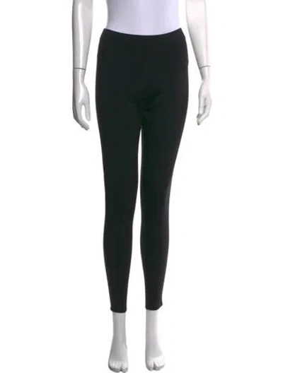 Pre-owned Ralph Lauren Wool Skinny Leg Pants In Black
