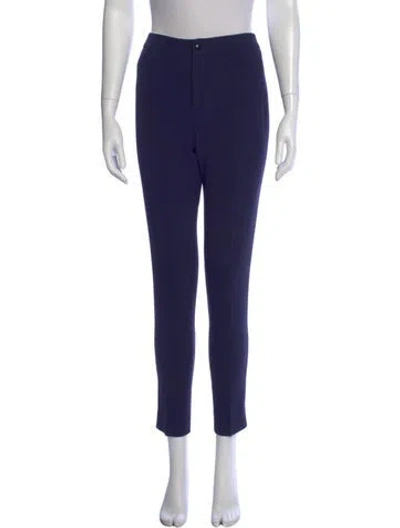 Pre-owned Ralph Lauren Wool Skinny Leg Pants In Blue