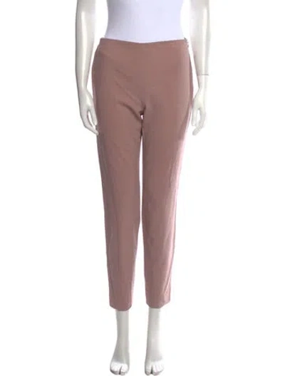 Pre-owned Ralph Lauren Wool Skinny Leg Pants In Pink