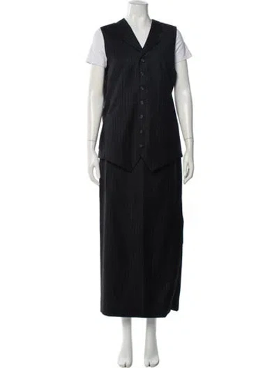 Pre-owned Ralph Lauren Wool Skirt Set In Gray