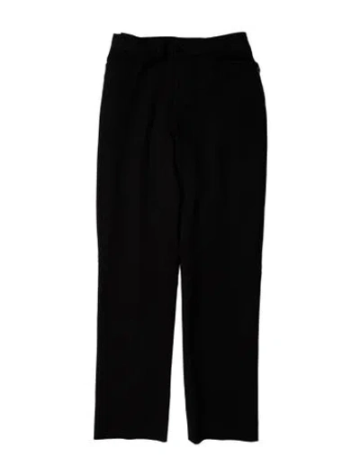 Pre-owned Ralph Lauren Wool Straight Leg Pants In Black