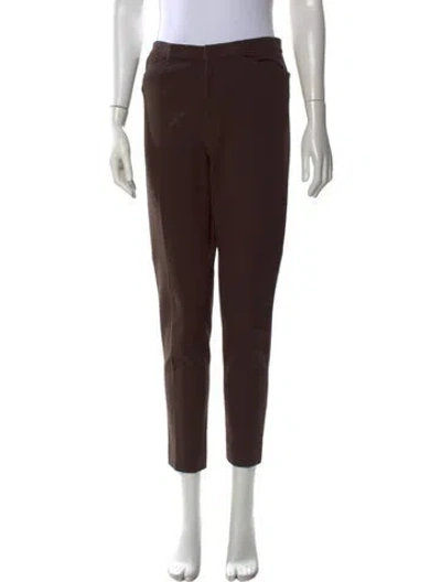 Pre-owned Ralph Lauren Wool Straight Leg Pants In Black