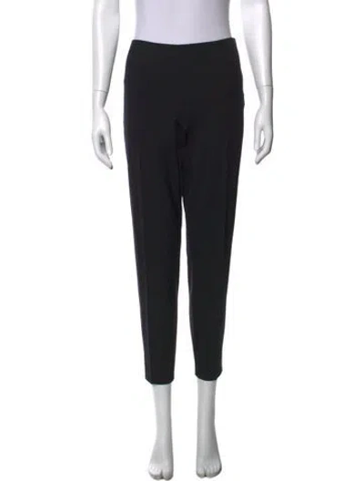 Pre-owned Ralph Lauren Wool Straight Leg Pants In Black