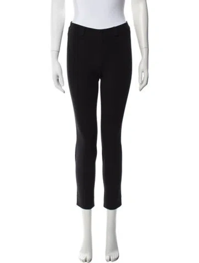 Pre-owned Ralph Lauren Wool Straight Leg Pants In Black