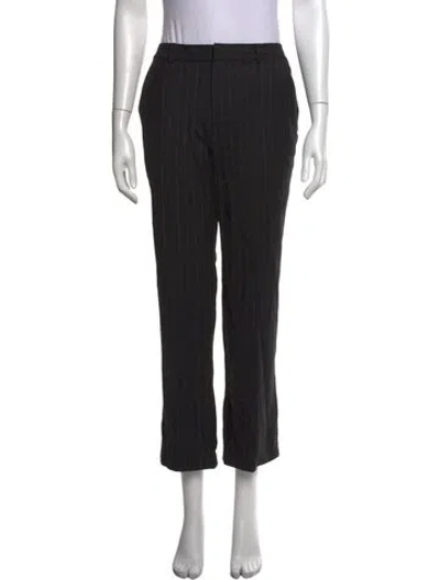 Pre-owned Ralph Lauren Wool Straight Leg Pants In Black