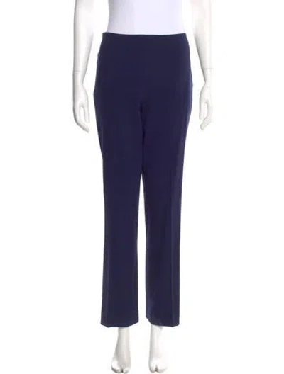 Pre-owned Ralph Lauren Wool Straight Leg Pants In Blue