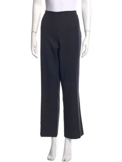 Pre-owned Ralph Lauren Wool Straight Leg Pants In Blue