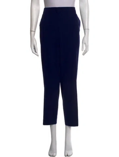 Pre-owned Ralph Lauren Wool Straight Leg Pants In Blue