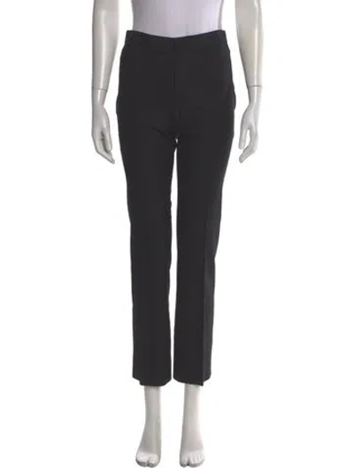 Pre-owned Ralph Lauren Wool Straight Leg Pants In Gray