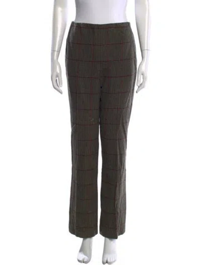 Pre-owned Ralph Lauren Wool Straight Leg Pants In Green