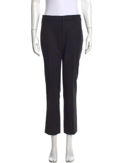 Pre-owned Ralph Lauren Wool Straight Leg Pants In Grey