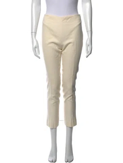 Pre-owned Ralph Lauren Wool Straight Leg Pants In Neutral