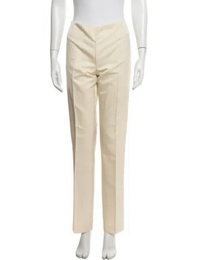 Pre-owned Ralph Lauren Wool Straight Leg Pants In Neutral