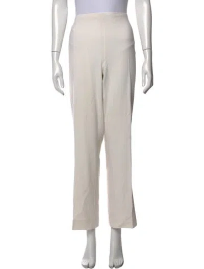 Pre-owned Ralph Lauren Wool Straight Leg Pants In Neutrals