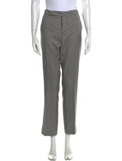 Pre-owned Ralph Lauren Wool Straight Leg Pants In Neutrals