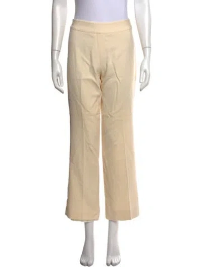 Pre-owned Ralph Lauren Wool Straight Leg Pants In Neutrals