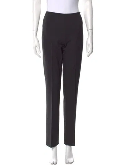 Pre-owned Ralph Lauren Wool Straight Leg Pants W/ Tags In Black