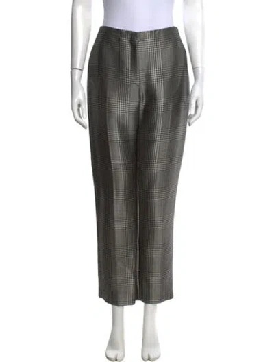 Pre-owned Ralph Lauren Wool Straight Leg Pants W/ Tags In Black