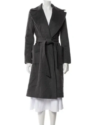 Pre-owned Ralph Lauren Wool Trench Coat In Gray