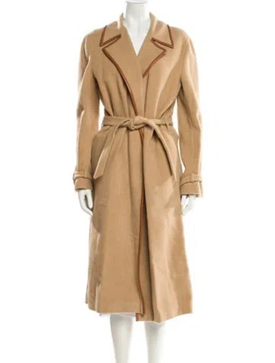 Pre-owned Ralph Lauren Wool Trench Coat In Neutral