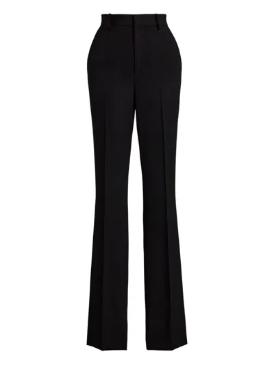 Ralph Lauren Wool Trousers In Black