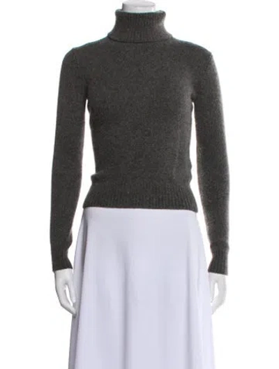 Pre-owned Ralph Lauren Wool Turtleneck Sweater In Gray
