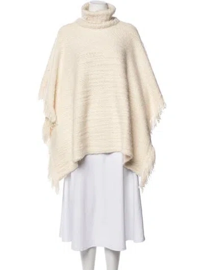 Pre-owned Ralph Lauren Wool Turtleneck Sweater W/ Tags In Neutral