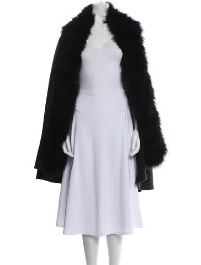 Pre-owned Ralph Lauren Wool Tweed Pattern Cape In Multi