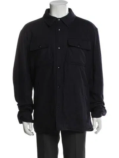 Pre-owned Ralph Lauren Wool Utility Jacket In Blue