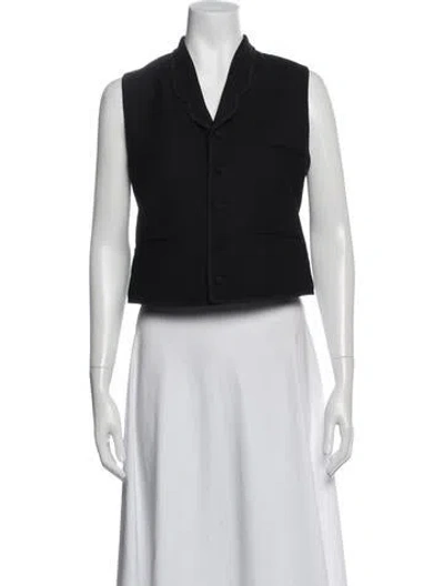 Pre-owned Ralph Lauren Wool Vest In Black