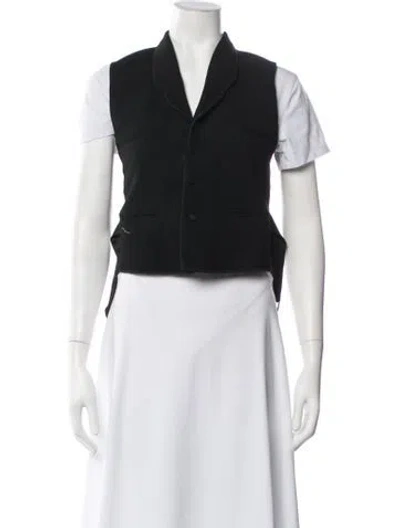 Pre-owned Ralph Lauren Wool Vest In Black