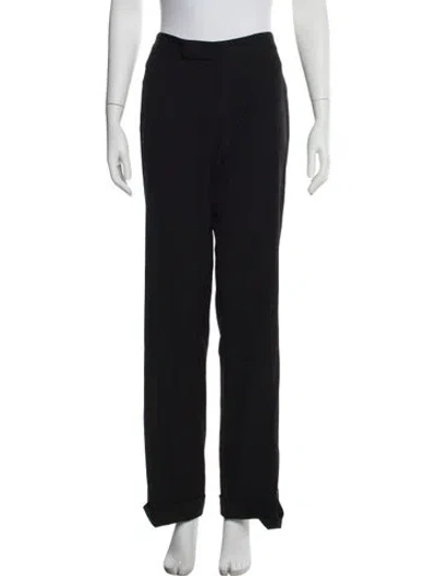 Pre-owned Ralph Lauren Wool Wide Leg Pants In Blue