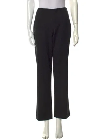 Pre-owned Ralph Lauren Wool Wide Leg Pants In Gray