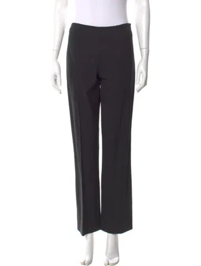 Pre-owned Ralph Lauren Wool Wide Leg Pants In Gray