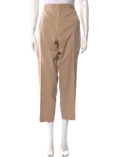 Pre-owned Ralph Lauren Wool Wide Leg Pants In Neutral