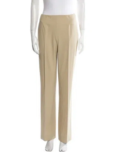 Pre-owned Ralph Lauren Wool Wide Leg Pants In Neutral